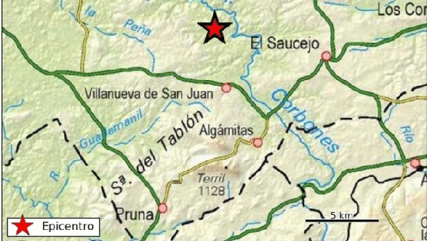 Sentido un terremoto de magnitud 3,9 en varios pueblos de la provincia de Sevilla