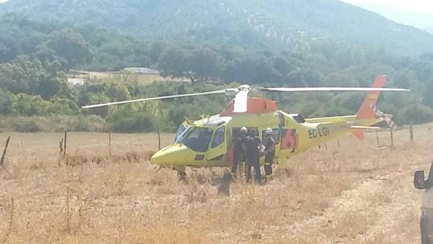 Rescate de un parapentista en Algodonales