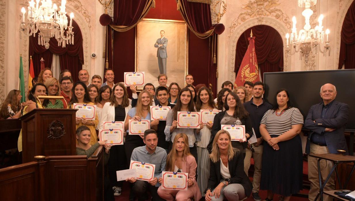 Galardonados a la mejor trayectoria educativa por el Ayuntamiento de Cádiz