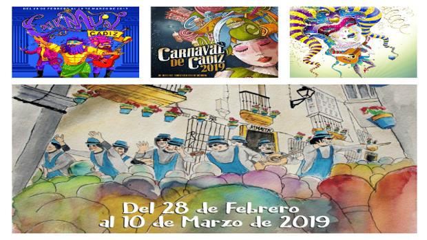 El jurado selecciona este lunes los carteles que optarán a la votación popular para el Carnaval 2020