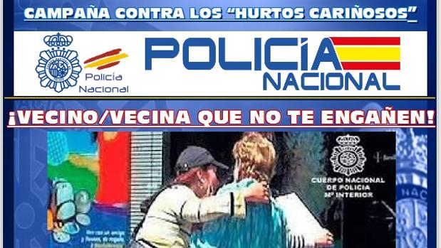 Campaña de la Policía para prevenir los 'hurtos cariñosos'