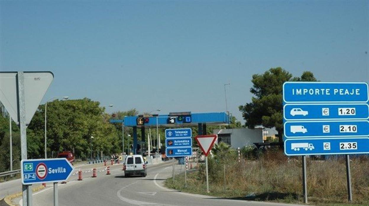 Peaje de la autopista Cádiz -Jerez