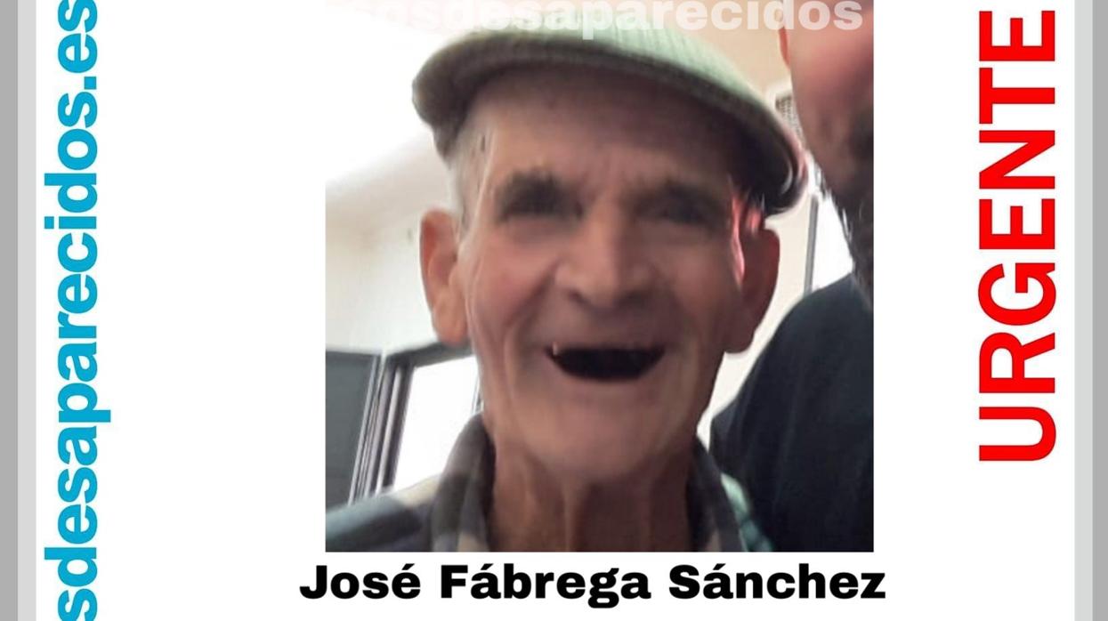 José Fabrega Sánchez, anciano desaparecido en Algeciras.