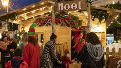 La casa de Papa Noel en el Besugo Market