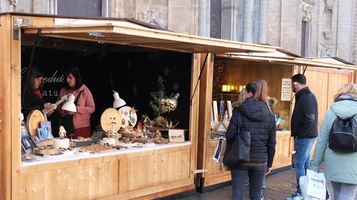 Mercadillo de Navidad en la Plaza de la Catedral