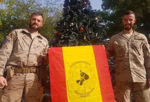 El sargento Ullóa y el soldado Terrero, dos chiclaneros en Malí.