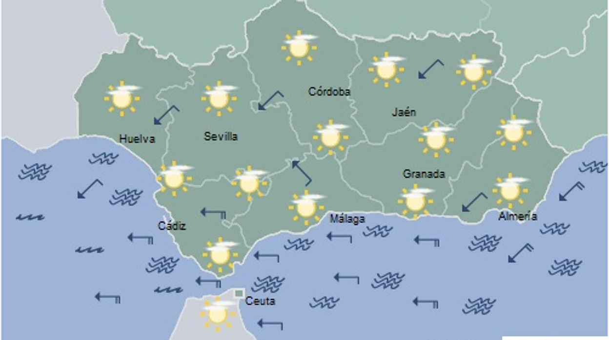 Tiempo previsto para el miércoles 25 de diciembre.