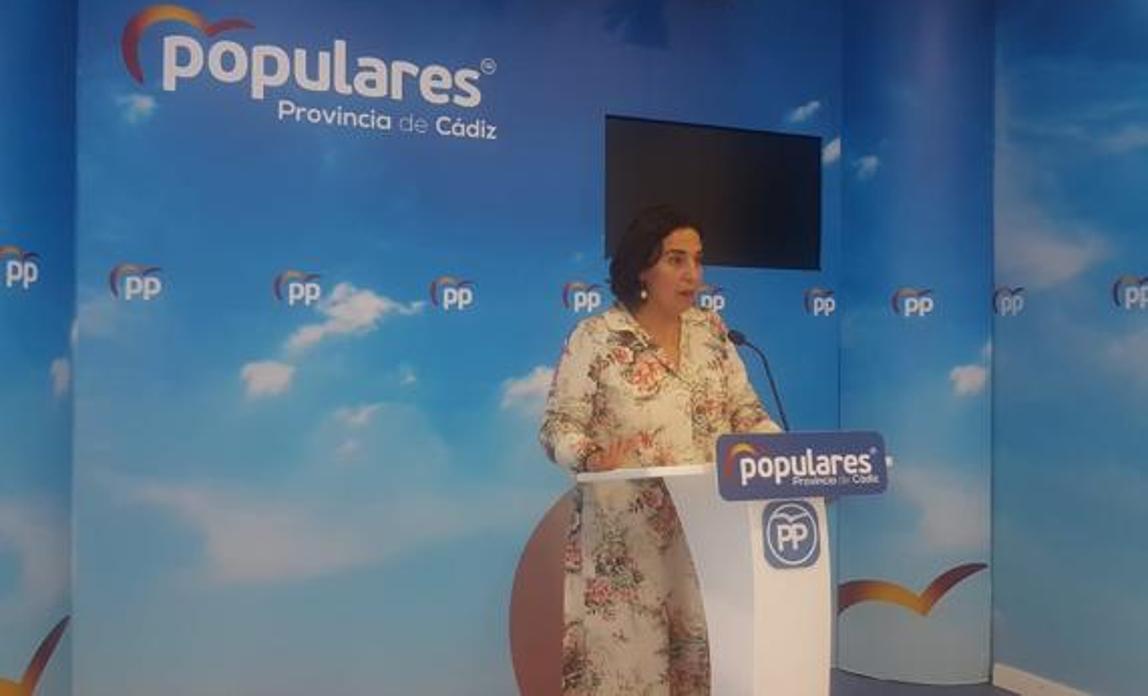 La portavoz del PP en la provincia, Carmen Sánchez.