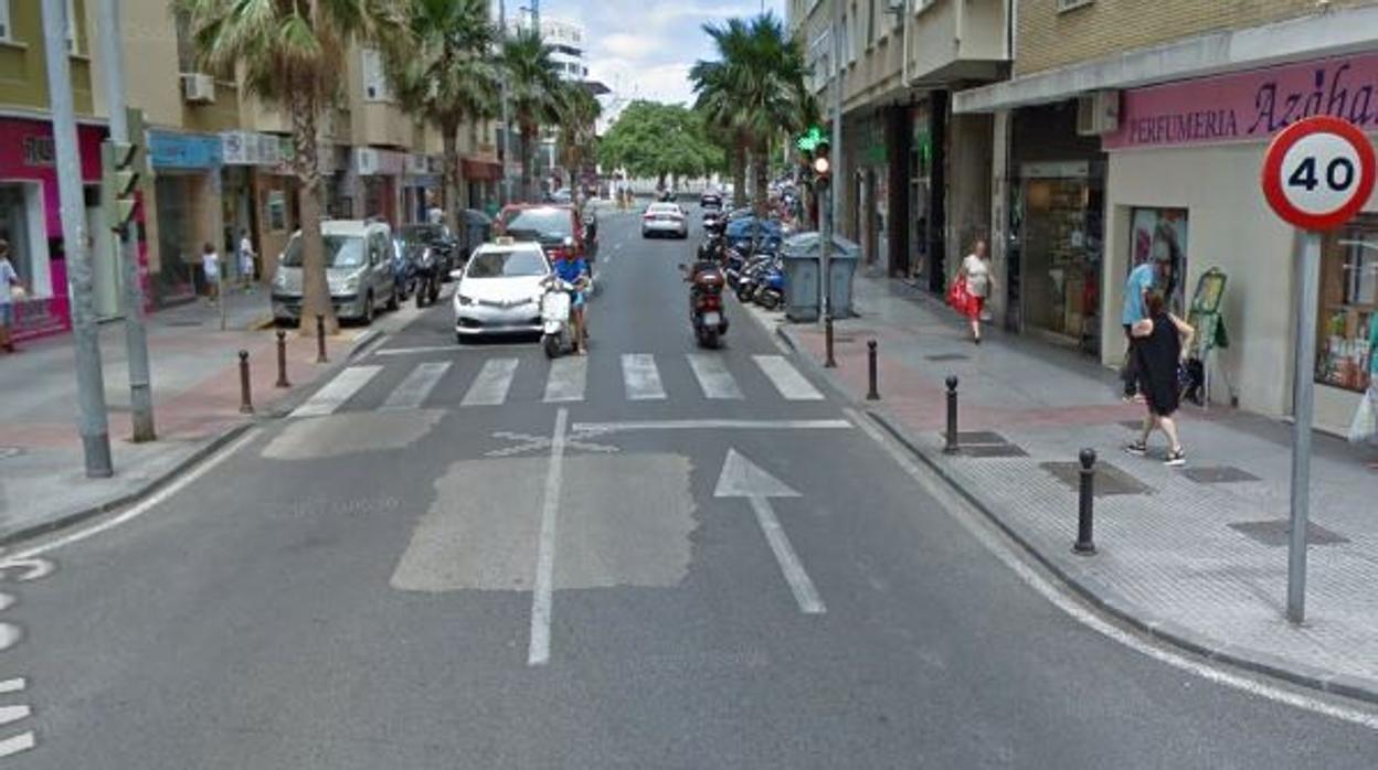 Lugar donde se ha producido el accidente de tráfico en Cádiz.