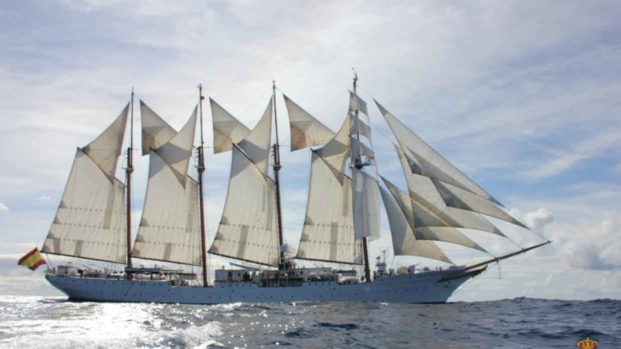 El buque escuela de la Armada Juan Sebastián de Elcano.