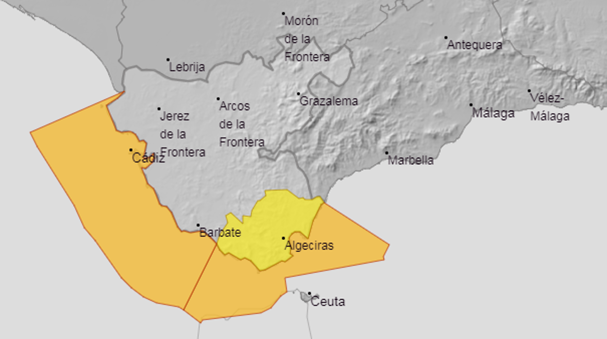 La Aemet activa el aviso naranja por fenómenos costeros en todo el litoral gaditano