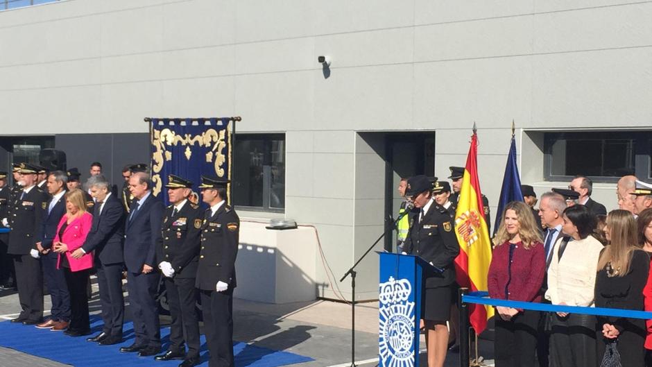 Protestas de Jusapol a la llegada de Marlaska a Jerez