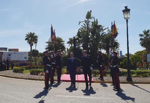 Inauguración de la Rotonda de la Armada Española en el Novo Sancti Petri