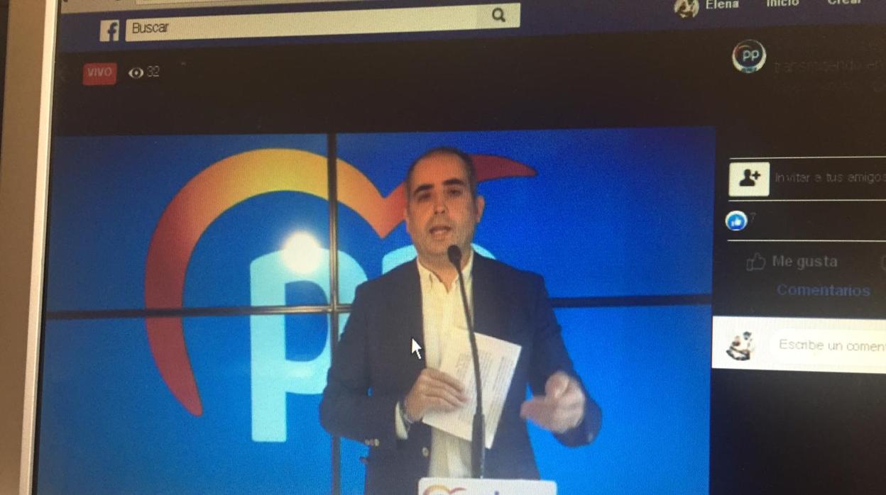 Comparecencia vía facebook del portavoz municipal del PP