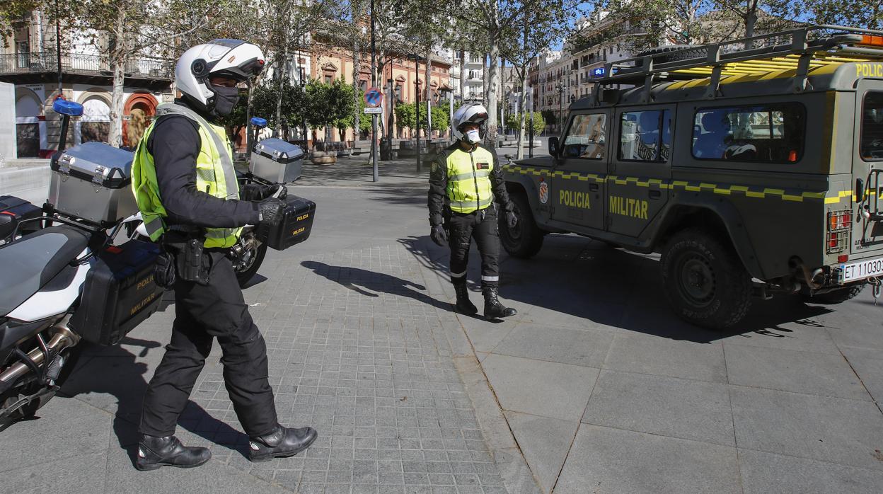 Militares de la UME en Sevilla