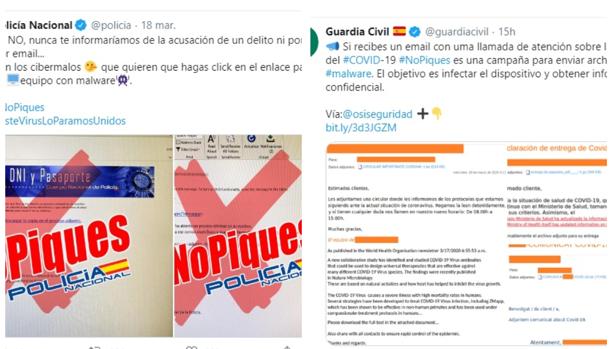 Policía Nacional y Guardia Civil alertan: Se disparan las estafas por internet por el coronavirus