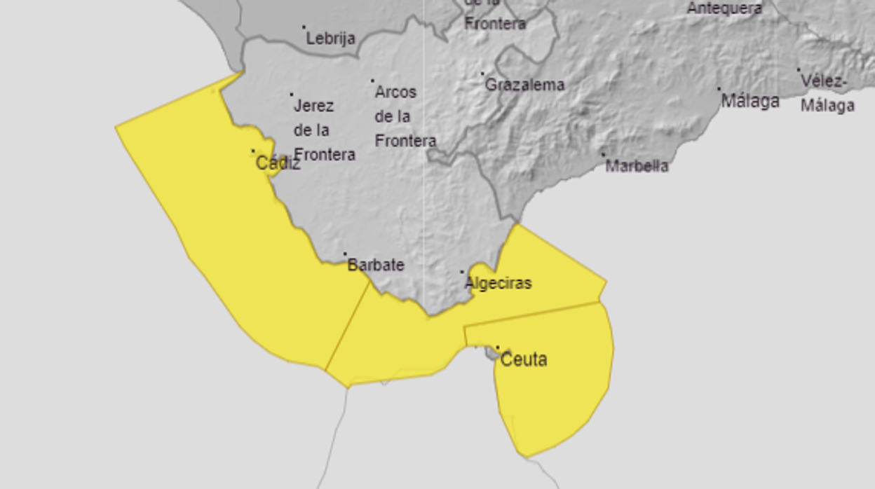 Activada la alerta amarilla por fenómenos costeros en todo el litoral gaditano