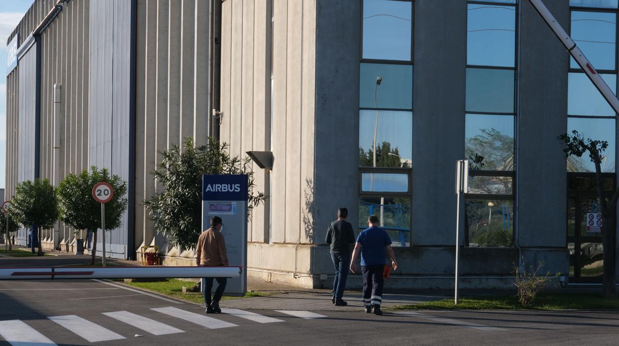 Imagen del martyes de la factoría de Airbus, en Puerto Real