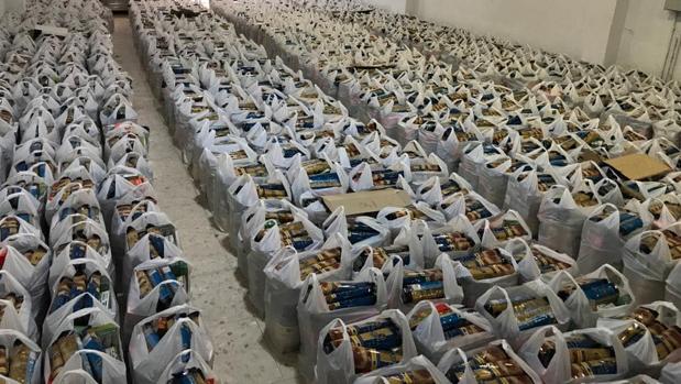 Guillena reparte 24.000 kilos de alimentos entre las más de 300 familias desfavorecidas del pueblo