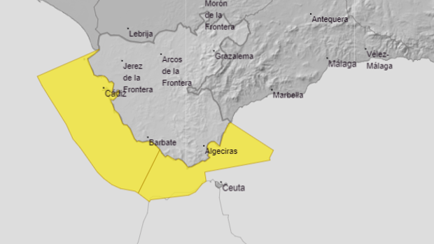 Activado el aviso amarillo por fenómenos costeros en todo el litoral gaditano