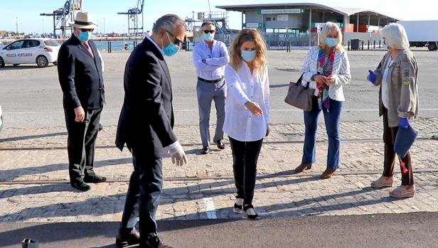 Las obras del carril bici en el muelle de Cádiz, en marcha de nuevo