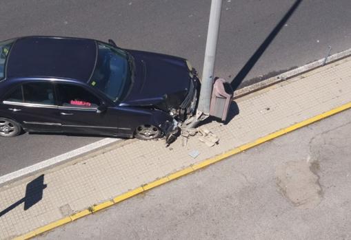 Accidente de tráfico en el recinto de Zona Franca