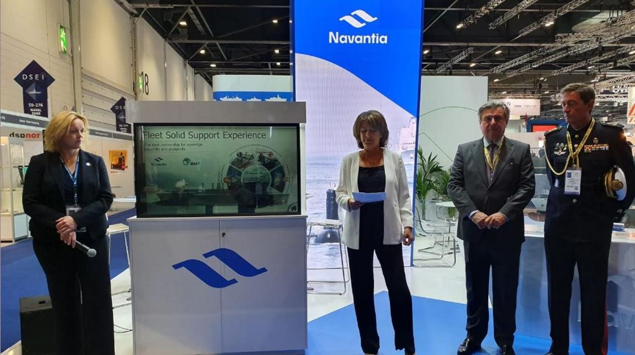 Presentación en Londres el pasado septiembre de la propuesta de buque logístico de Navantia para la Royal Navy