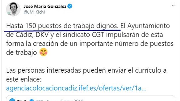 El PP pide explicaciones a Kichi sobre el centenar de despidos de Global Center en Cádiz