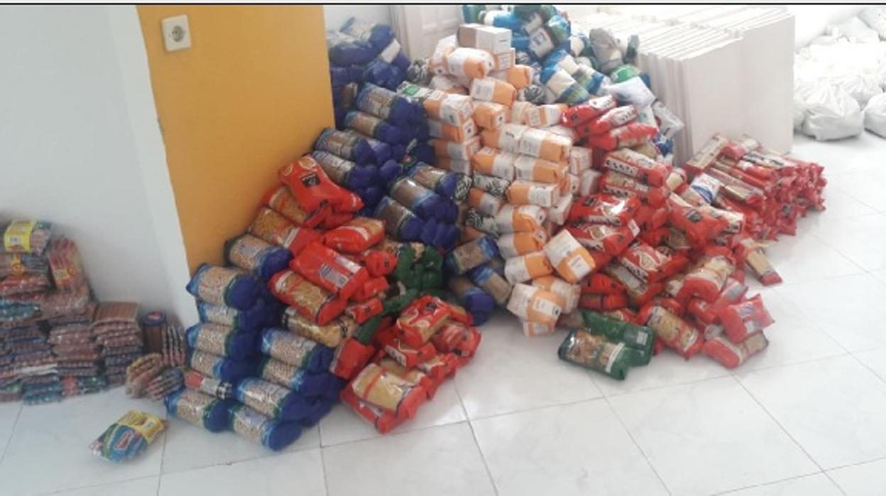 La asociación repartirá kilos de comida a unas 50 familias gaditanas con necesidades.