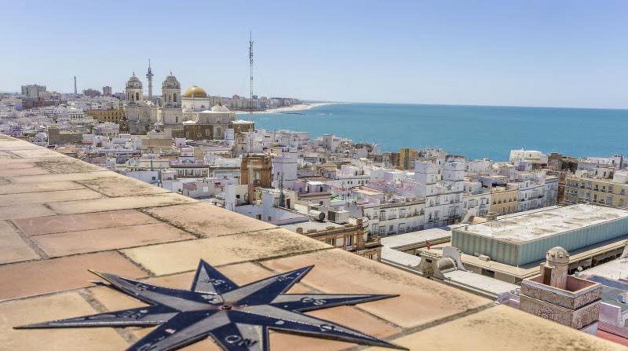 Vista de Cádiz desde la Torre Tavira