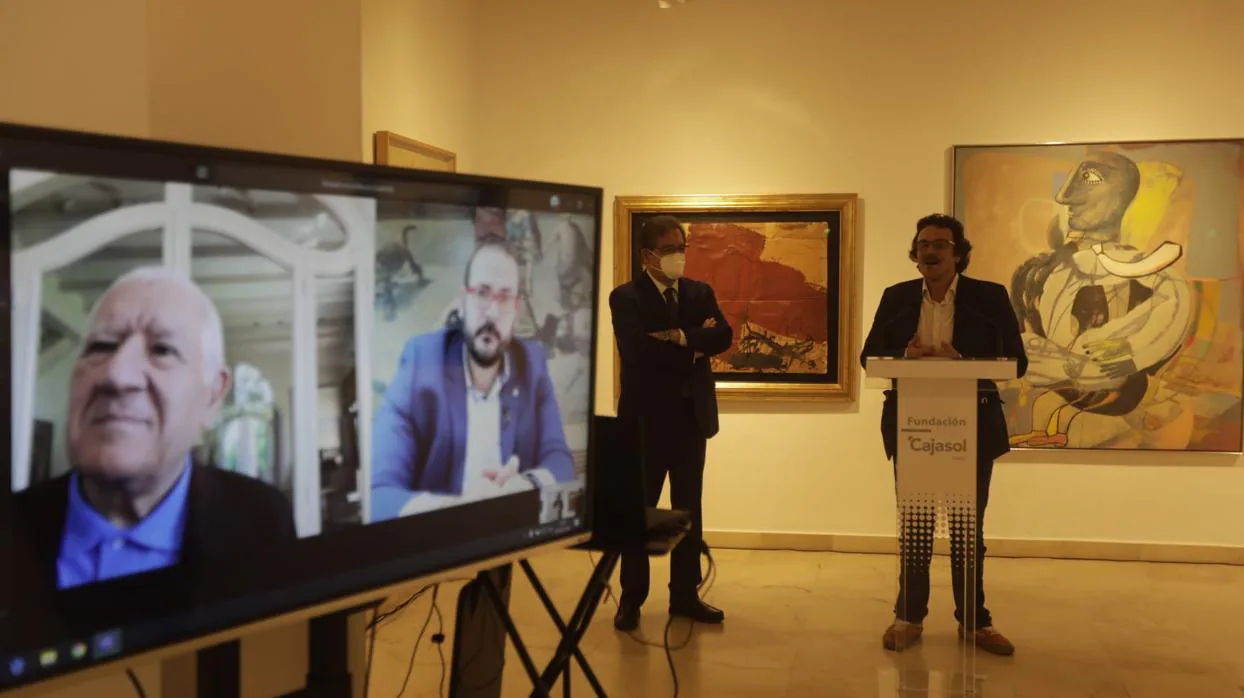 Inauguración física y telemática de la exposición en la Fundación Cajasol.