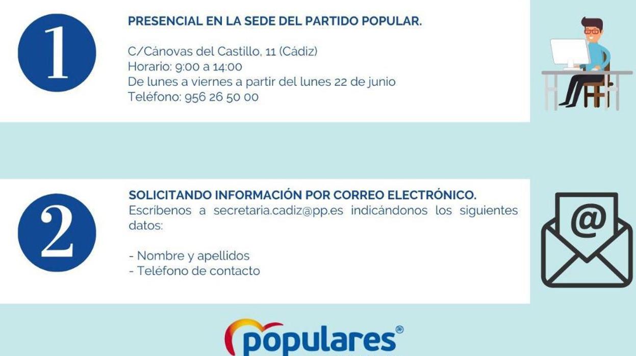 El PP ha puesto en marcha una oficina de información.