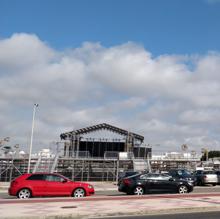 Escenario para conciertos este verano en El Puerto.
