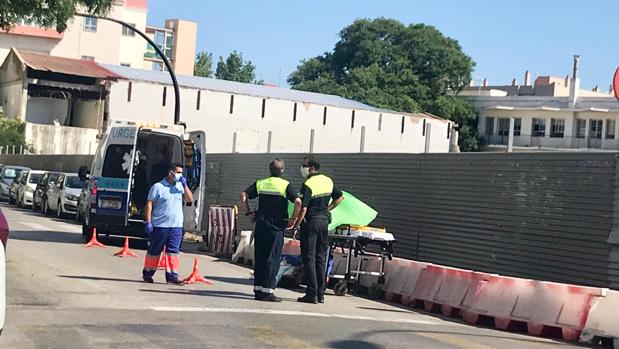 Accidente de moto en la calle Brunete