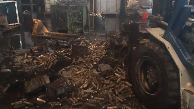 Sofocado un incendio en una nave de reciclaje de materiales de Sanlúcar