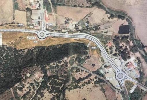 Plano de remodelación de la carretera N-340.