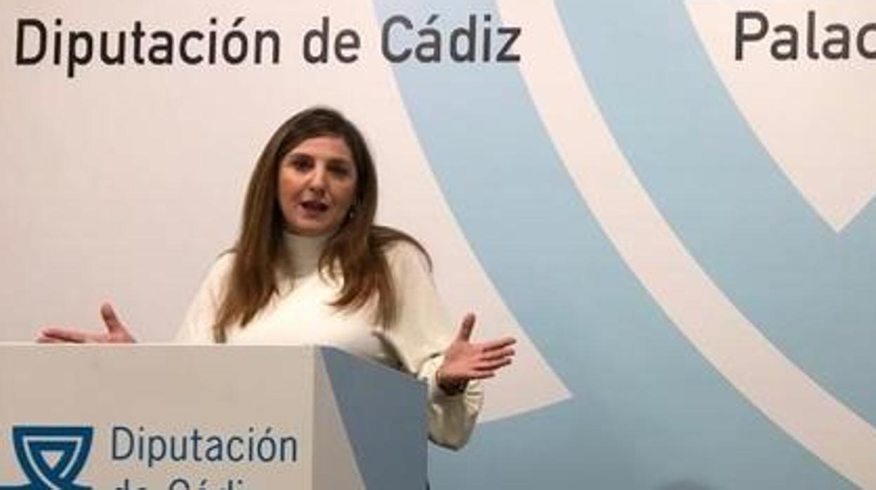 Irene García, presidenta de la Diputación, en una imagen de archivo. :: A. Vázquez