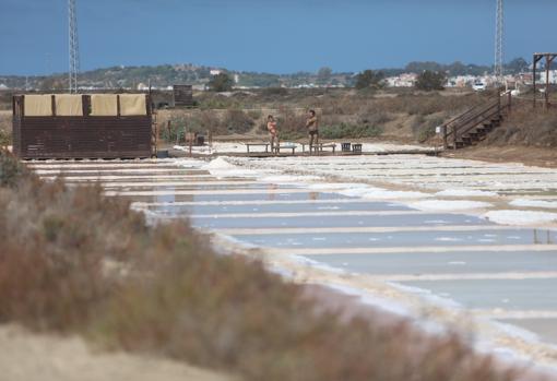 Spa natural en las Salinas de Chiclana.