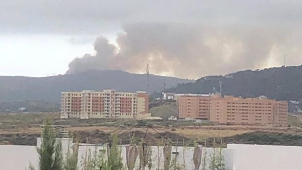 Declarado un incendio en el paraje Cortijo la Joya en Algeciras