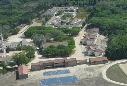 Vista aérea de la finca Las Lomas.