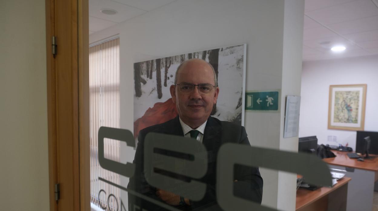 Sánchez Rojas, en la sede de la CEC, en Cádiz