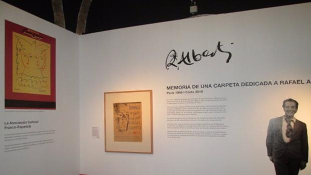 Diputación y el Instituto Cervantes llevan 'Exiliarte', la muestra sobre Rafael Alberti, a París