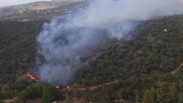 Controlado el incendio originado este lunes en el término municipal de El Ronquillo