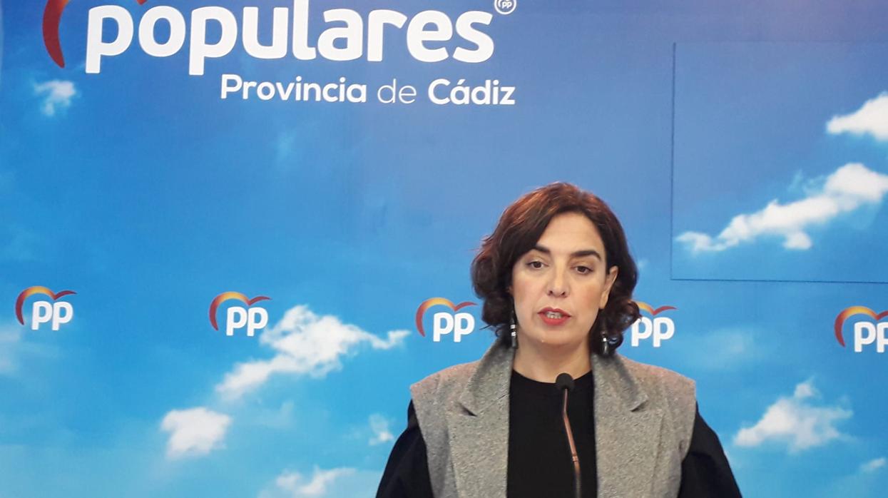 Carmen Sánchez es la portavoz del PP en la provincia de Cádiz.