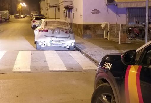 Intervenido en Jerez el coche que circuló con una farola por las carreteras de Cádiz