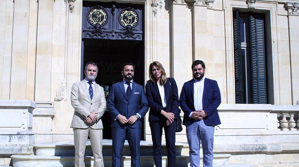 Ramos en el momento en el que era presentado por el viceconsejero de Turismo en mayo de 2019