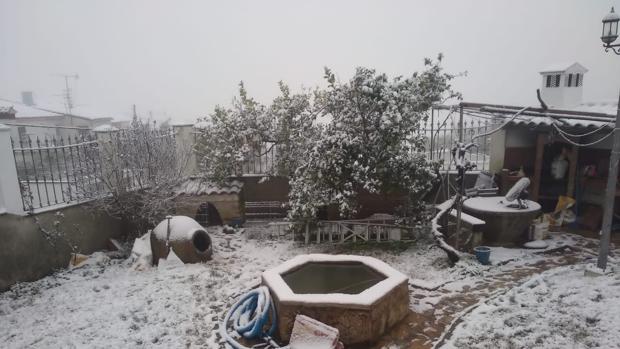 El temporal Filomena lleva la nieve a la Sierra Norte de Sevilla