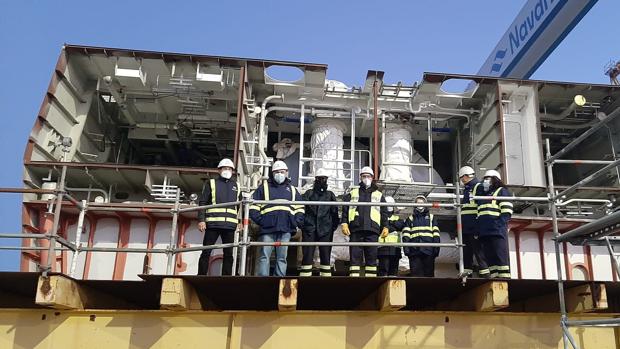 Plante en el astillero de Puerto Real en demanda de carga de trabajo