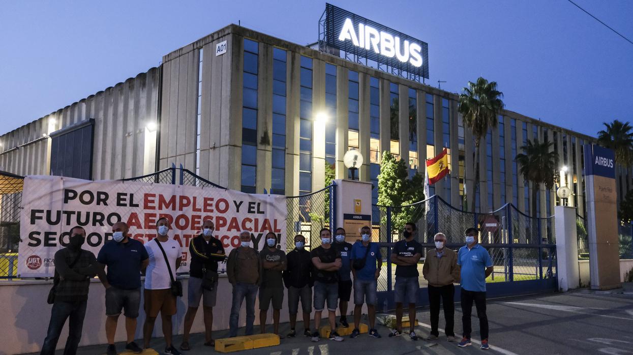 Las primeras protestas en Airbus-Puerto Real comenzaron el pasado septiembre