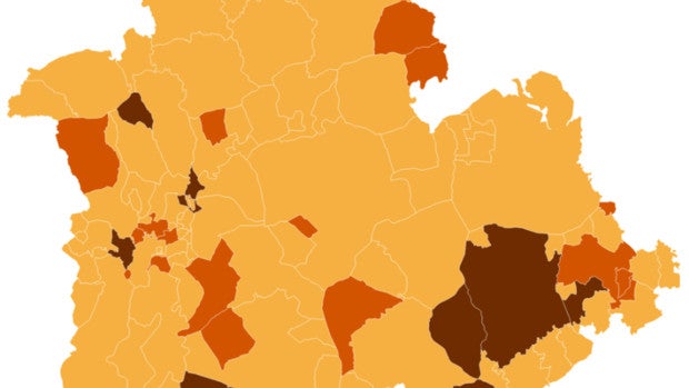 La Junta apunta en la «lista roja» a cuatro nuevos pueblos que superan la tasa de los 500 casos